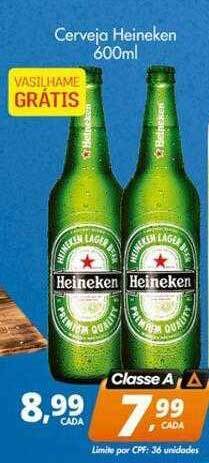 Delta Supermercados Cerveja Heineken 600ml oferta