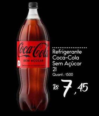 Giassi Supermercados Refrigerante Coca-cola Sem Açucar oferta