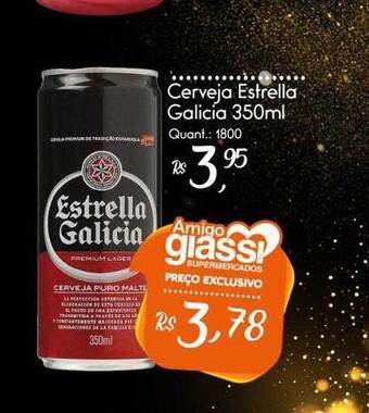 Giassi Supermercados Cerveja Estrella Galicia oferta