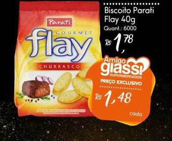 Giassi Supermercados Biscoito Parati Flay oferta