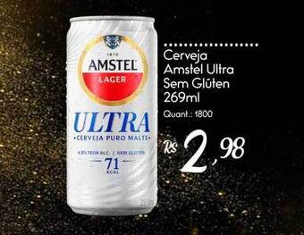 Giassi Supermercados Cerveja Amstel Ultra Sem Gluten oferta