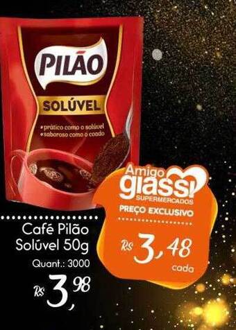 Giassi Supermercados Café Pilão Soluvel oferta