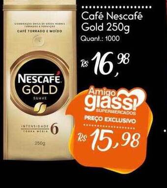 Giassi Supermercados Café Nescafé Gold oferta