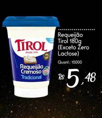 Giassi Supermercados Requeijão Tirol oferta