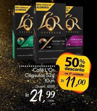 Giassi Supermercados Café L'or Cápsulas 50% De Desconto Na 2a Unidade oferta