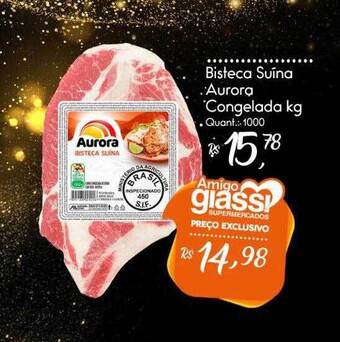 Giassi Supermercados Bisteca Suina Aurora Congelado Kg oferta