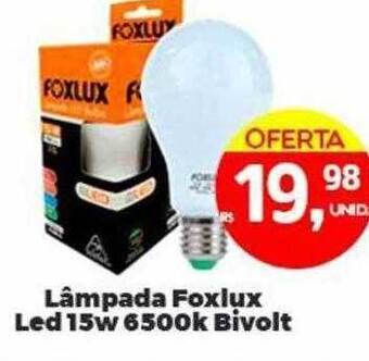 Lâmpada Foxlux Led 15w 6500k Bivolt