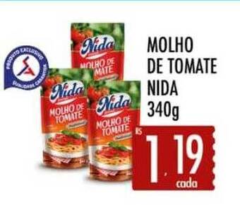 Supermercados Avenida Molho De Tomate Nida oferta