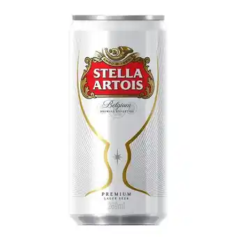 Super Nosso Cerveja stella artois lata 269ml oferta
