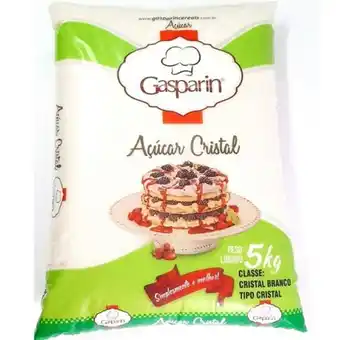 Açúcar cristal gasparin 5kg
