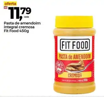 Pasta de Amendoim Integral cremosa Fit Food 450g