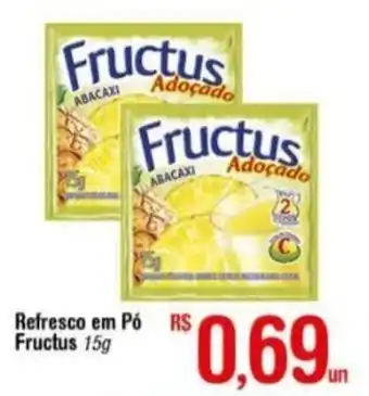 Fort Atacadista Refresco em po Fructus 15g oferta