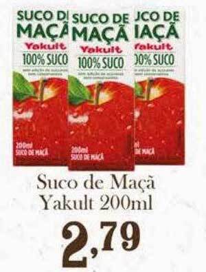 Confiança Supermercados Suco De Maçã Yakult oferta