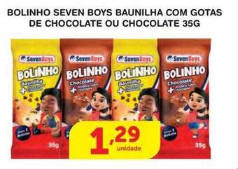 Roldão Bolinho Seven Boys Baunilha Com Gotas De Chocolate Ou Chocolate oferta