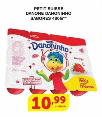 Roldão Petit Suisse Danone Danoninho Sabores oferta