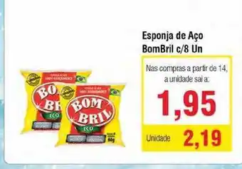Spani Atacadista Esponja De Aço Bombril oferta