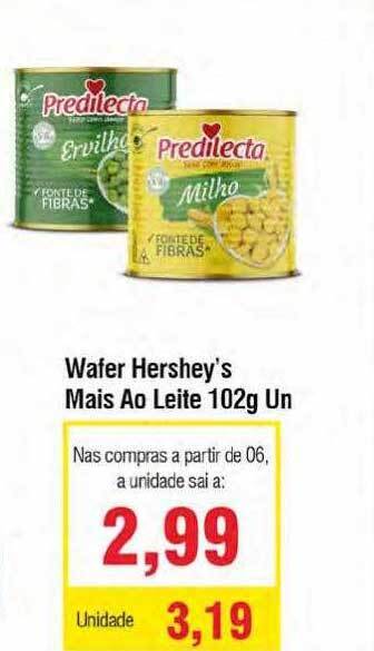 Spani Atacadista Wafer Hershey's Mais Ao Leite oferta