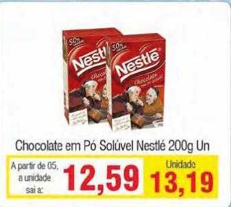 Spani Atacadista Chocolate Em Pó Solúvel Nestlé oferta