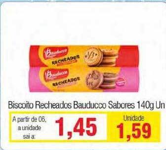 Spani Atacadista Biscoito Recheados Bauducco Sabores oferta