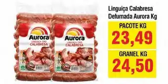 Spani Atacadista Linguiça Calabresa Defumada Aurora oferta