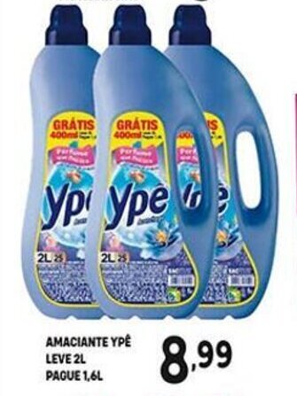 Amaciante Ype Leve 2L pague 1.6L