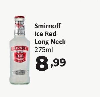 Smirnoff ice red long neck 275ml