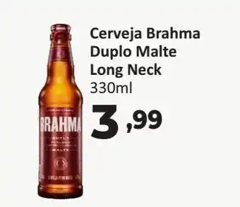 Peruzzo Cerveja brahma duplo malte long neck 330ml oferta