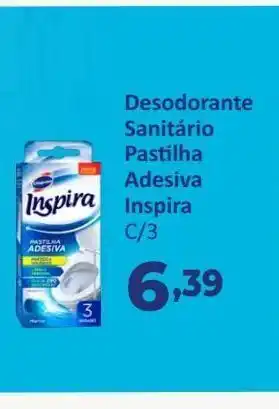 Desodorante sanitário pastilha adesiva inspira c/3