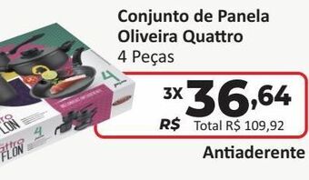 Conjunto de panela oliveira quattro