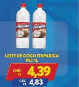 Atacadão Centro Sul Leite De Coco Itaparica Pet oferta