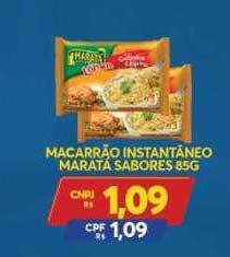 Atacadão Centro Sul Macarrão Instantáneo Maratá Sabores oferta