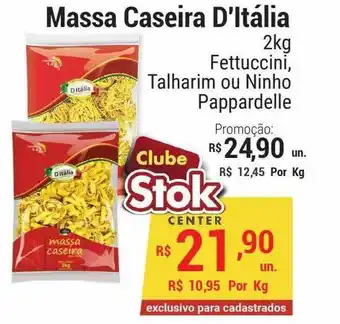 Stok Center Massa Caseira D'itália oferta