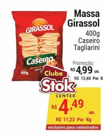 Stok Center Massa Girassol oferta