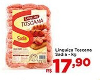 Shibata Supermercados Linguica Toscana Sadia 1kg oferta