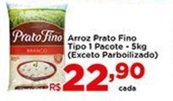 Arroz Prato Fino tipo 1 pacote 5kg