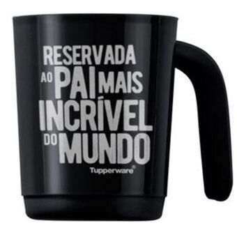 Caneca ilúmina 350ml maior amor do mundo preto