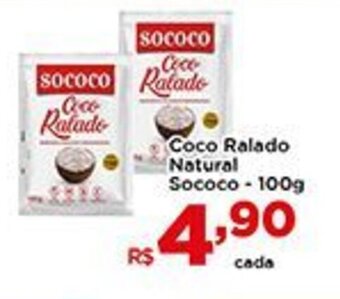 Shibata Supermercados Coco Ralado Natural Sococo 100g oferta
