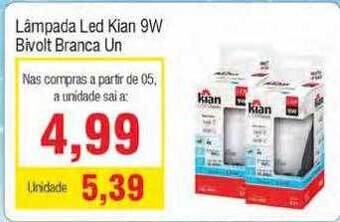 Lâmpada Led Kian 9w Bivolt Branca