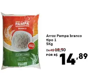 Arroz Pampa Branco Tipo 1