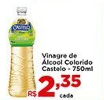 Shibata Supermercados Vinagre de Alcool Colorido Castelo 750ml oferta