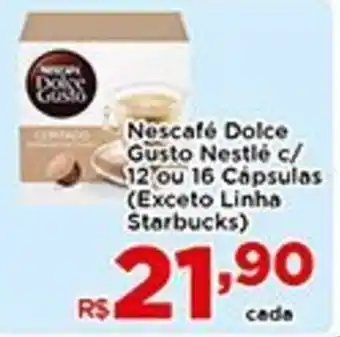 Shibata Supermercados Nescafe Dolce Gusto Nestle c/ 12 ou 16 Capsulas oferta