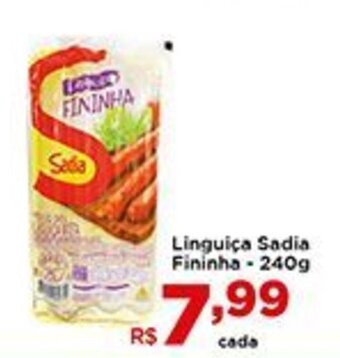 Shibata Supermercados Linguica Sadia Fininha 240g oferta