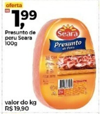 Frangolândia Presunto de peru Sadia 100g oferta