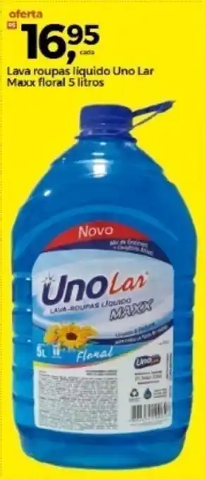 Frangolândia Lava roupas liquido Uno Lar Maxx 5L oferta