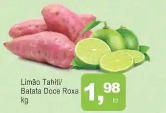 Mineirão Atacarejo Limao Tahiti/ Batata Doce Roxa 1kg oferta