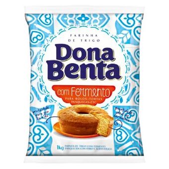 Farinha de trigo dona benta com fermento 1kg