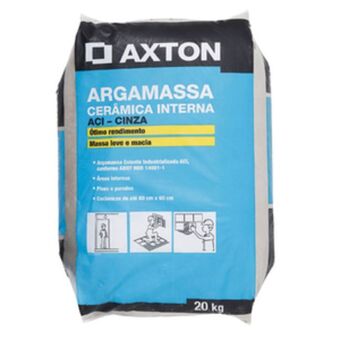 Leroy Merlin Argamassa aci interno cinza 20kg axton oferta