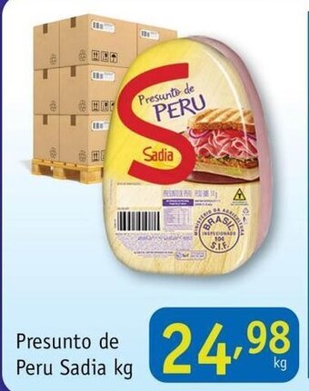 Nordestão Presunto de peru Sadia 1kg oferta