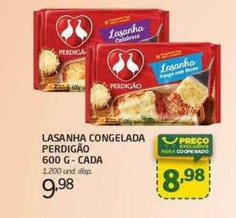 Cooper Lasanha Congelada Perdigão - Cada oferta