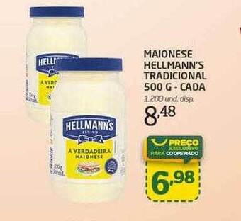 Cooper Maionese Hellmann's Tradicional - Cada oferta